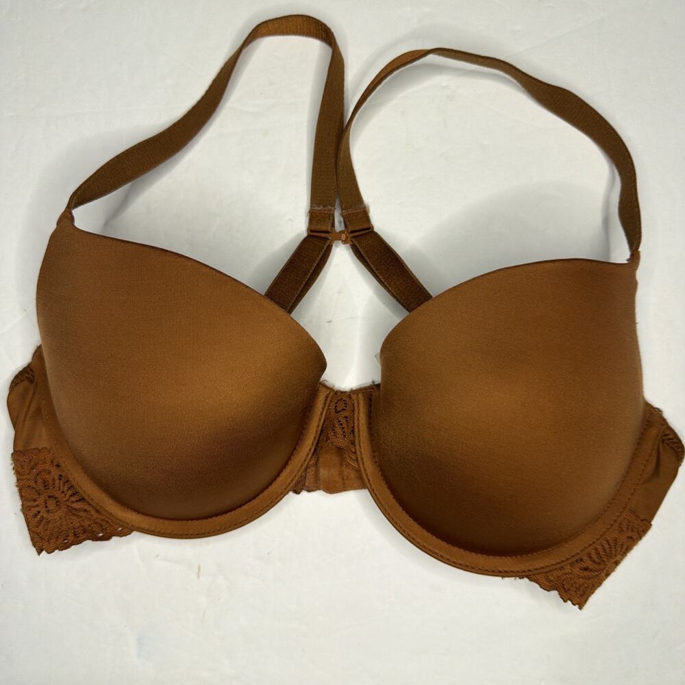 Auden Women’s 34C Bra The Daydreamer Push-up Lace Burgundy Teal Brown Padded - Picture 7 of 11